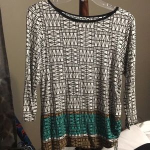 Ruby Rd  size Medium multi colored blouse